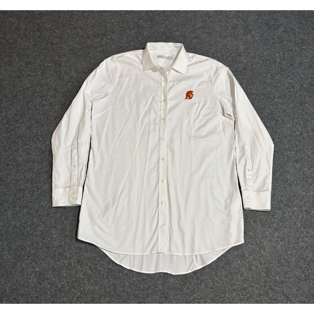 Peter Millar Button Down Shirt Men’s Size Small USC Trojans Long Sleeve